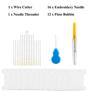 Mitening Fili per Ricamo, Punto Croce Kit 100 Colori Set Ricamo 100 - Ilgrandebazar