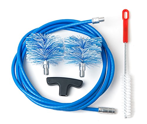 BARETTO - Kit 3 metri - 2 Spazzole Pellet 80 e 100mm in Nylon - Pulizia... - Ilgrandebazar