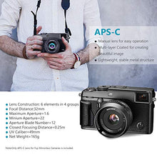 Carica l&#39;immagine nel visualizzatore di Gallery, Neewer 32mm F/1,6 Obiettivo Fisso Prime Focus Manuale Apertura Grande...
