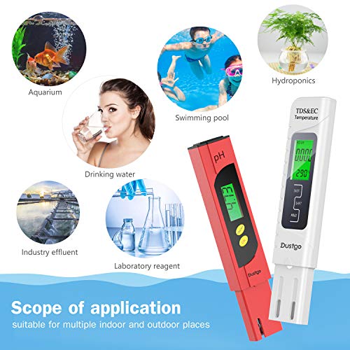 Tester PH Acqua Portatile 3 In 1 - Misura TDS, EC E Temperatura Digitale - Foto 4