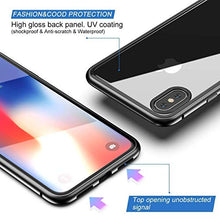 Carica l&#39;immagine nel visualizzatore di Gallery, Custodia Magnetico Samsung Galaxy A70, Nera Doppia faccia Vetro trasparente - Ilgrandebazar