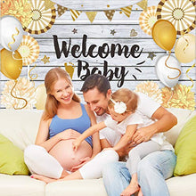 Carica l&#39;immagine nel visualizzatore di Gallery, 70,8 x 43,3 Pollici Decorazioni per Baby Shower, Tessuto Stile di Benvenuto