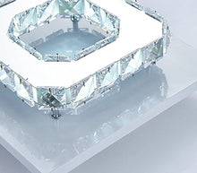 Carica l&#39;immagine nel visualizzatore di Gallery, Plafoniera Lampada cristallo lampada da soffitto acciaio inossidabile LED...