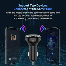 Carica l&#39;immagine nel visualizzatore di Gallery, Trasmettitore FM Bluetooth, Clydek V5.0 Bluetooth Adattatore per Autoradio...