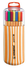 Carica l'immagine nel visualizzatore di Gallery, Fineliner - STABILO point 88 - Box Zebrui - Astuccio con 20 Colori assortiti Astuccio da 20 Single