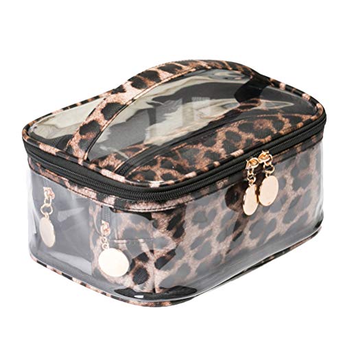 Lurrose - Set di 3 trousse per trucchi, impermeabili, in PVC, Light color - Ilgrandebazar
