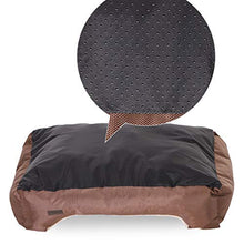 Carica l'immagine nel visualizzatore di Gallery, FEANDREA Cuccia Letto per Cani Reversibile, 85 x 65 85 x 65 x 21 cm, Marrone