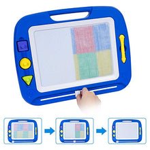 Carica l&#39;immagine nel visualizzatore di Gallery, SGILE Grande Lavagna Magnetica per Bambini 2, 3, 4 Anni, Lavagnetta Blu - Ilgrandebazar