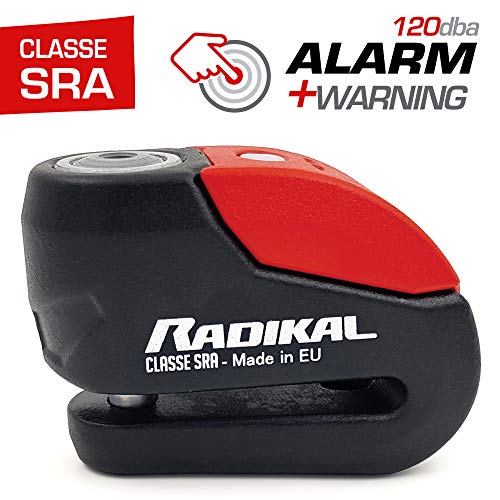 RADIKAL RK10 Antifurto Blocca Disco Allarme 120 Db Omologato Sra, ø10 Doppia... - Ilgrandebazar