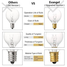 Carica l&#39;immagine nel visualizzatore di Gallery, 25Ft catena a lampadina, luci stringhe con 25 lampadine a incandescenza G40 2