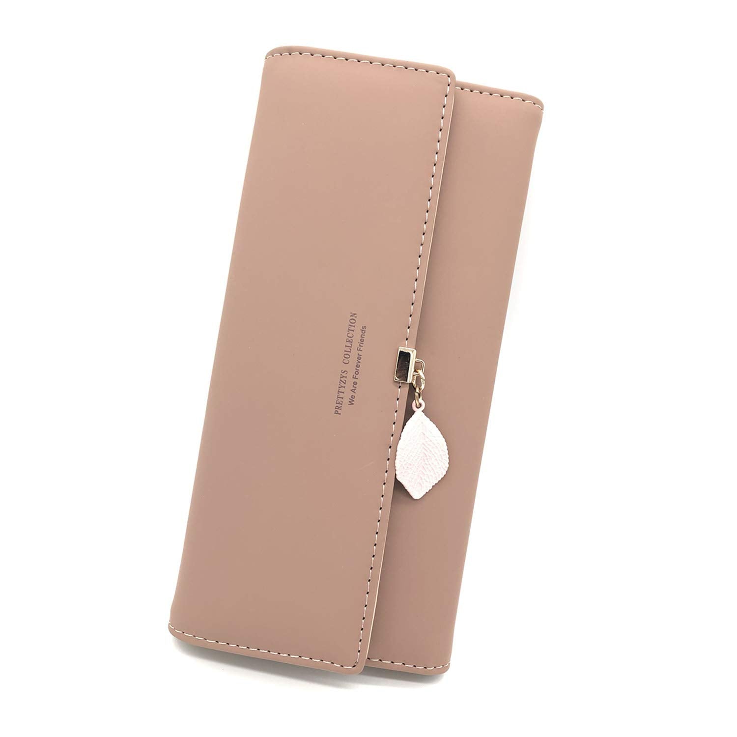 LEEXTON Portafoglio Donna Lungo In Pelle Sintetica Con Portamonete Pendente - Capiente Con 11 Scomparti, Chiusura Cerniera, Anti-RFID