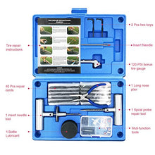 Carica l'immagine nel visualizzatore di Gallery, MAIKEHIGH Kit di Riparazione gomme Heavy Duty - 67 Pezzi PC per Blu