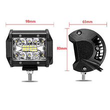 Carica l&#39;immagine nel visualizzatore di Gallery, Faro da Lavoro LED 4 Pollici 60W Faretti Fendinebbia 12V 4