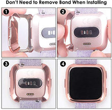 Carica l'immagine nel visualizzatore di Gallery, KIMILAR Pellicola Compatibile con Fitbit Versa Trasparente+Oro Rosa+Nero