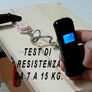 Zia TVB Portachiavi in legno fatto a mano personalizzato, da regalare a... - Ilgrandebazar