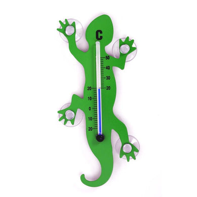 HAB & GUT - TG001 - Verde - Termometro da Finestra in Metallo Geco, 14 - Ilgrandebazar