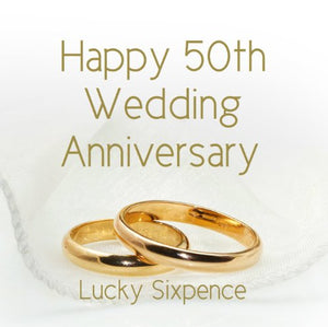Oaktree Gifts - Portafortuna 6 pence in argento per 50° anniversario di... - Ilgrandebazar