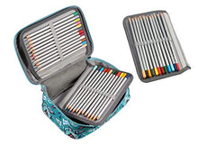 Carica l&#39;immagine nel visualizzatore di Gallery, EDATOFLY 72 Slot Matite Astuccio Multifunzione Grande Borsa Verde