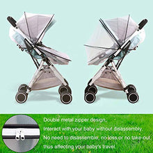 Carica l&#39;immagine nel visualizzatore di Gallery, Zanzariera universale per passeggino, con elastico e chiusura lampo, extra...