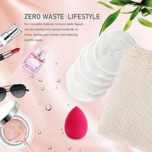 Carica l&#39;immagine nel visualizzatore di Gallery, DAPHOME Dischetti Struccanti Lavabili in Bambù Struccanti...