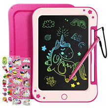Carica l'immagine nel visualizzatore di Gallery, TEKFUN Tavoletta Grafica 8.5 Pollici, LCD Lavagna Cancellabile Bambini, Giocattolo per 2 3 4 5 6 7 anni Regali di Compleanno per Ragazzi (Rosa)