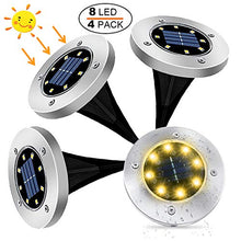 Carica l&#39;immagine nel visualizzatore di Gallery, 4 Pezzi Lampade da Giardino Solari 8LED Luce Da - Ilgrandebazar
