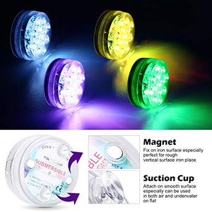 LED Sommergibili Luci Piscina, a Impermeabile, 4 Pcs