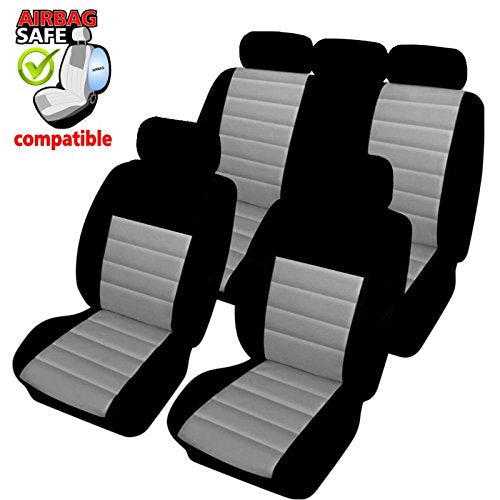 SB401 - Set di coprisedili per veicoli con o senza airbag laterale, colore:...