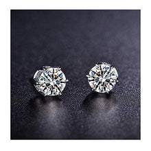 Carica l&#39;immagine nel visualizzatore di Gallery, Caiery 925 Sterling Collana e Orecchini da Donna, in Argento, con Round - Ilgrandebazar