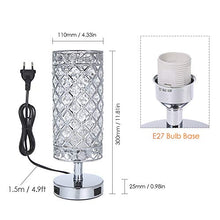 Carica l&#39;immagine nel visualizzatore di Gallery, Lampada da comodino in cristallo,Tomshine Tavolo Cristallo con... - Ilgrandebazar