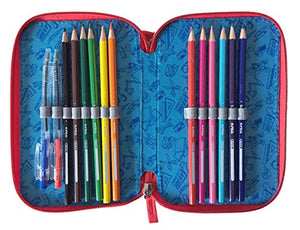 Tecnoteam HAPPY352478 Astuccio 3 Zip, Blu - Ilgrandebazar