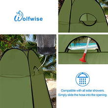 Carica l&#39;immagine nel visualizzatore di Gallery, WolfWise Tenda ad Apertura Istantanea Pop-Up Campeggio Spiaggia Bagno Verde