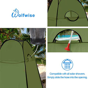 WolfWise Tenda ad Apertura Istantanea Pop-Up Campeggio Spiaggia Bagno Verde