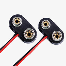 Carica l'immagine nel visualizzatore di Gallery, FUJIE 20 Pezzi Connettori per Batterie 9V I e T Tipo Connettore Clip per...
