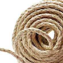 Carica l'immagine nel visualizzatore di Gallery, Naler 25M Corda di Canapa 6mm, 100% Iuta Naturale 4-ply Spessore Corda...
