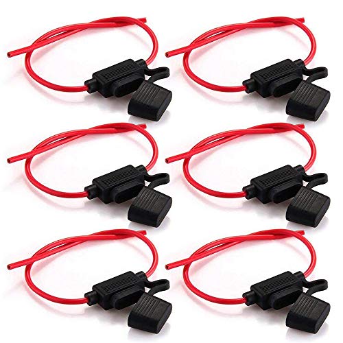 Rovtop 6Pcs Scatola Portafusibili per Fusibili Lamellari Auto, Impermeabile,...