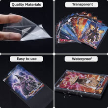Carica l&#39;immagine nel visualizzatore di Gallery, Buste Proteggi Carte, 100 Pezzi Trasparenti Bustine Carte 66 X 92 MM 0,01MM Tasche Vuote per Carte Da Collezione Pokemon Magic