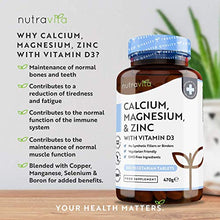 Carica l&#39;immagine nel visualizzatore di Gallery, Calcio Magnesio Zinco e Vitamina D3-365 Compresse Vegetariane - Integratore...