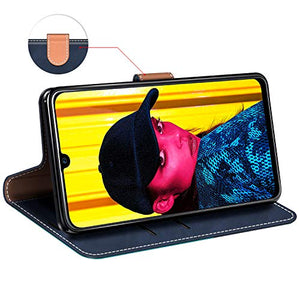 MOBESV Custodia Huawei P Smart 2019 6,21" Cellulare, Cover a Libro Blu/Aqua - Ilgrandebazar