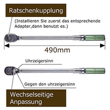 Carica l&#39;immagine nel visualizzatore di Gallery, AKM - Chiave dinamometrica per auto/moto, 20-210 NM, 12,6 Drehmomentschlüssel - Ilgrandebazar