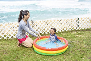 Jilong Round Baby Pool, Piscina Tonda 3 Anelli, Fondo Gonfiabile Unisex...