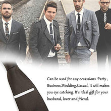 Carica l&#39;immagine nel visualizzatore di Gallery, WENTS Fermacravatta Uomo Set di 3 Tie Clip Bar Ferma Cravatta Stile... - Ilgrandebazar