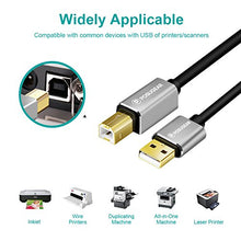 Carica l&#39;immagine nel visualizzatore di Gallery, [3M]Cavo Stampante 3 Metri , POSUGEAR USB 2.0 Cavetto Placcato oro per...