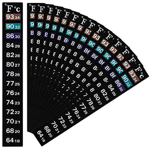 20 Pezzi Adesivo Digitale di Temperatura Striscia Adesiva Termometro Adesivo...
