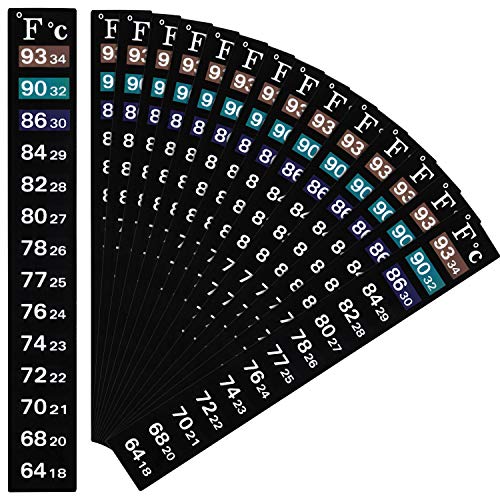 20 Pezzi Adesivo Digitale di Temperatura Striscia Adesiva Termometro Adesivo...