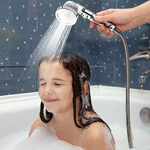 VEHHE Soffione doccia Potente flusso con filtro perline Alta Trasparente