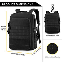 Carica l'immagine nel visualizzatore di Gallery, Wind Took Zaino Tattico Militare Porta PC 15.6 Pollici 20L Nero