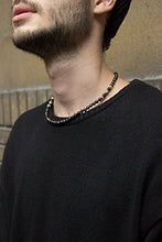 Carica l&#39;immagine nel visualizzatore di Gallery, Collana CHRO09 Occhio di tigre scura per uomo e donna - Ilgrandebazar