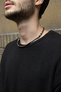 Collana CHRO09 Occhio di tigre scura per uomo e donna - Ilgrandebazar