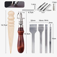 Carica l'immagine nel visualizzatore di Gallery, AMIGOB 13-in-1Strumenti Artigianali in Pelle, Aghi Attrezzi per Cucire 13pcs